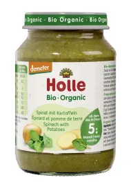 Holle Szpinak z ziemniakiem bezglutenowy od 5 miesi�ca Demeter 190 g Bio