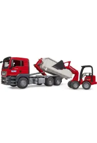 Hakowiec MAN TGS z minikopark� Hoflader Bruder