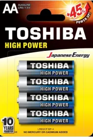 Toshiba Baterie LR6 (AA) High Power 4 szt.