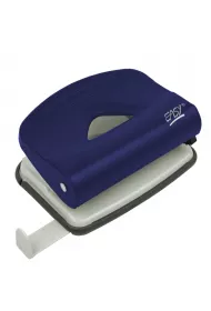 Easy Stationery Dziurkacz metalowy niebieski 15 kartek
