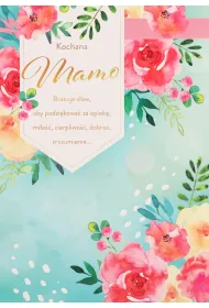 Karnet okazjonalny B6 z kopert� Dzie� Mamy PAN DRAGON KB6-1878