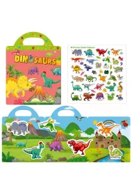 Askato Ksi��eczka z naklejkami - dinozaury