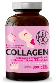 Diet-Food Kolagen woowy z kwasem hialuronowym Suplement diety 300 tab.