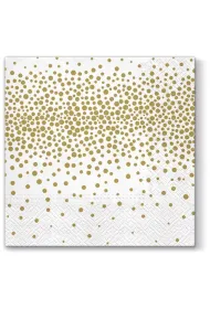 Paw Serwetki 33x33cm Confetti (gold)