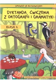 Dyktanda, �wiczenia z ortografii i gramatyki. Klasa 4