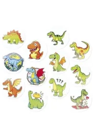Titanum Naklejki papierowe na ta�mie Dinozaury 500 szt.