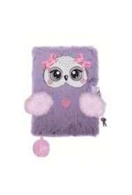 My little friend Pami�tnik z k��dk� A5 3D w�ochacz Violet owl 96 kartek