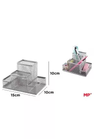 Organizer na biurko siatkowy 15,5x10cm czarny