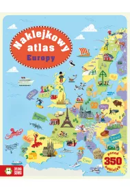Naklejkowy atlas Europy naklejkowy album