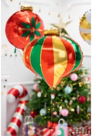 PartyDeco Balon foliowy Bombka 51x49cm
