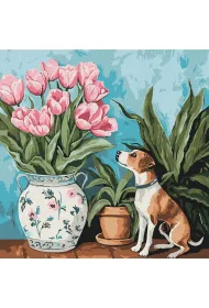 Ideyka Malowanie po numerach - Czaruj�ce tulipany 40x40cm