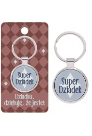 Be-Happy Gifts Brelok prezentowy Super Dziadek