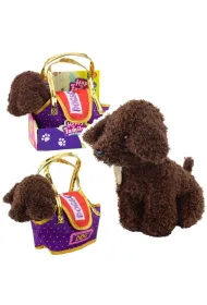 Piesek pudel w torbie LeanToys