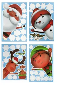 dpCraft Elektostatyczne naklejki na szyb�  Jolly Christmas 46szt.