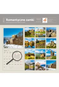 Sztuka Rodzinna Kalendarz 30 x 30 z naklejkami. Romantyczne zamki 2022