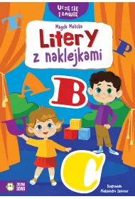Litery z naklejkami