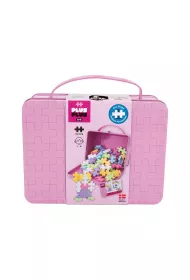 Klocki Plus-Plus Big 70 el. Metalowa r�owa walizeczka