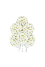 Balony Belbal Komunia 30cm 6 szt