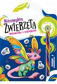 Niezwyk�e zwierz�ta. Malowanka z naklejkami. Zaczarowana kredka