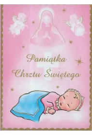 Pami�tka Chrztu �wi�tego (r�owa) *