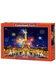 Puzzle 1000 el. Fajerwerki nad Wie�� Eiffla Castorland