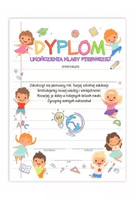 LearnHow Dyplom A4 ukoczenia klasy pierwszej 10szt