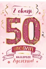 Armin Style KARNET URODZINY 50 B6 Z KOP AS KONFETTI KF-15
