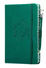 Harry Potter: Slytherin, notatnik w mi�kkiej oprawie z d�ugopisem