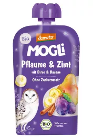 Mogli Mus liwka - gruszka - jabko - banan - cynamon bez dodatku cukrw demeter (10.06.2025) 100 g Bio