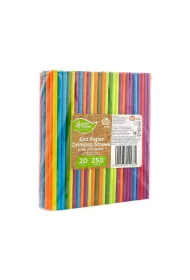 Godan S�omki papierowe t�czowe mix 197 x 6mm 250 szt.