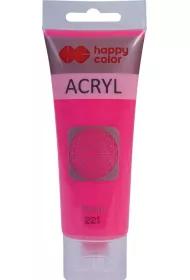 Happy Color Farba akrylowa fluo r�owa 75ml