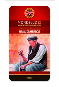 Koh-I-Noor Kredki akwarelowe Mondeluz w metalowym opakowaniu 3722 12 szt.
