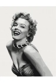 Brushme Malowanie po numerach - Niezapomniana Monroe 40x50cm