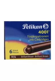 Pelikan Naboje kr�tkie br�zowe 6 szt.