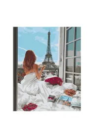Brushme Malowanie po numerach - Poranek w Pary�u 40x50cm