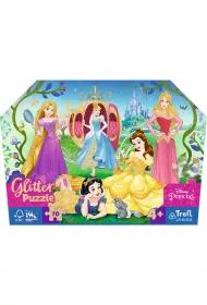 Puzzle 70 element�w brokatowe Weso�e Ksi�niczki TREFL 53017  TR