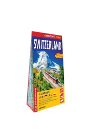 Szwajcaria Switzerland laminowana mapa samochodowo-turystyczna 1:350 000