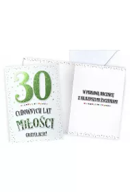 Kukartka Karnet Rocznica �lubu 30