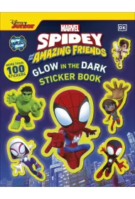 Marvel Spidey and His Amazing Friends Glow in the Dark Sticker Book. With More Than 100 Stickers wer. angielska