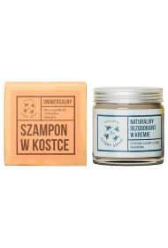 Mydlarnia 4 Szpaki Szampon do wosw w kostce + dezodorant w kremie cytrusowo-zioowy Zestaw 75 g + 60 ml