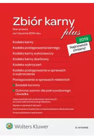 Zbi�r karny plus 2019 Stan prawny na 1 stycznia 2019 roku