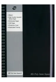 Ko�ozeszyt A5 Pukka Pad Black kratka 160 kartek