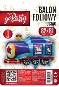 GoParty Balon foliowy Poci�g 82x81cm