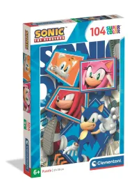 Puzzle 104 el. SuperColor. Sonic Clementoni