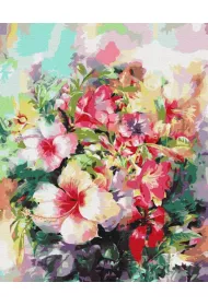 Paint it! Malowanie po numerach - Fantazyjny bukiet 40x50cm