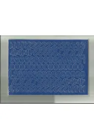 Artdruk Cyfry samoprzylepne niebieskie 2 cm 8 szt.