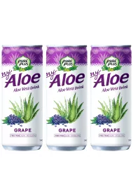 Pure Plus Napj z aloesem Aloe Vera Drink Winogrono zestaw 3 x 240 ml