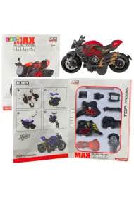Motocykl do skr�cania metalowy 1:14 LeanToys