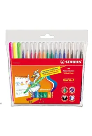 Stabilo Flamastry tr�jk�tne Trio A-Z 18 kolor�w