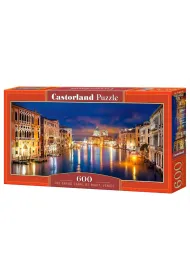 Puzzle 600 el. The Grand Canal by night,Venice Castorland